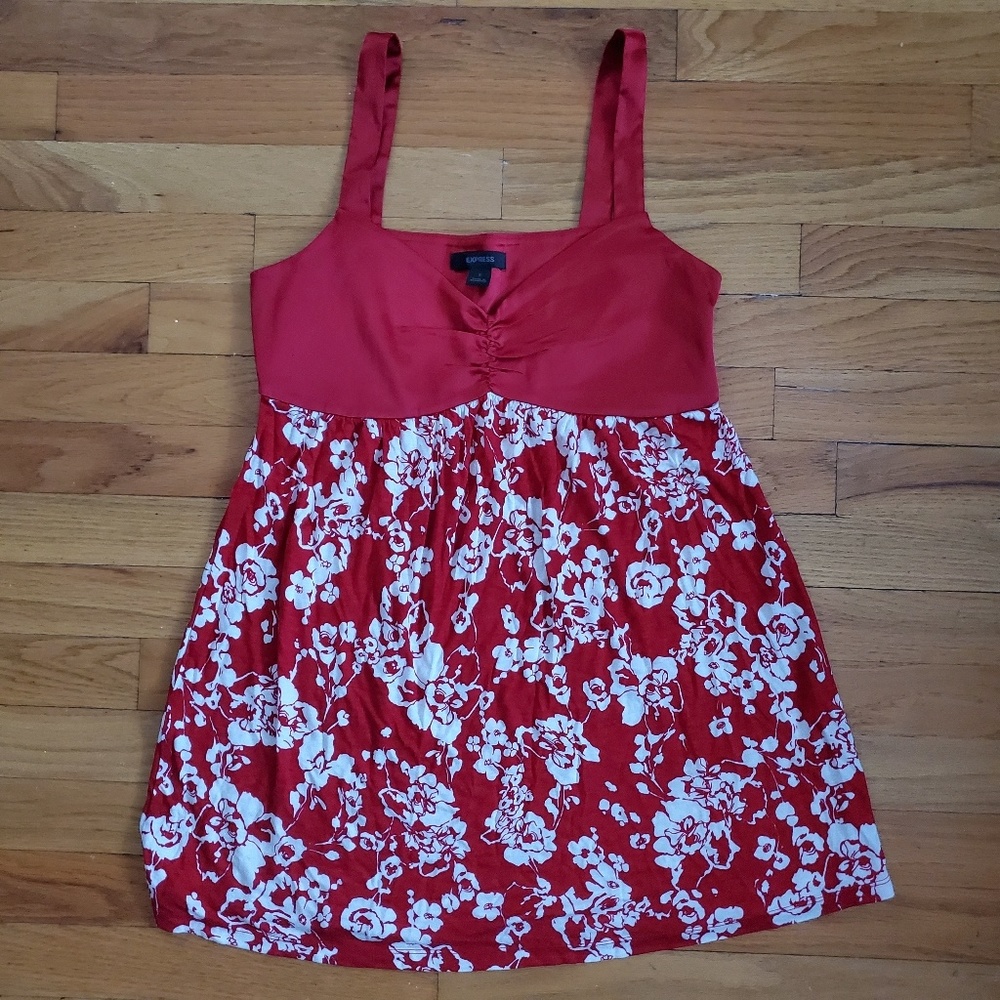 Babydoll floral tank